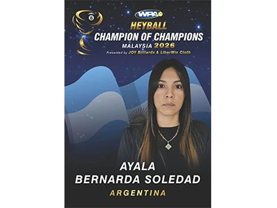 مجموعة اللاعبين المتنافسين في بطولة WPA Heyball للأبطال ماليزيا 2026.